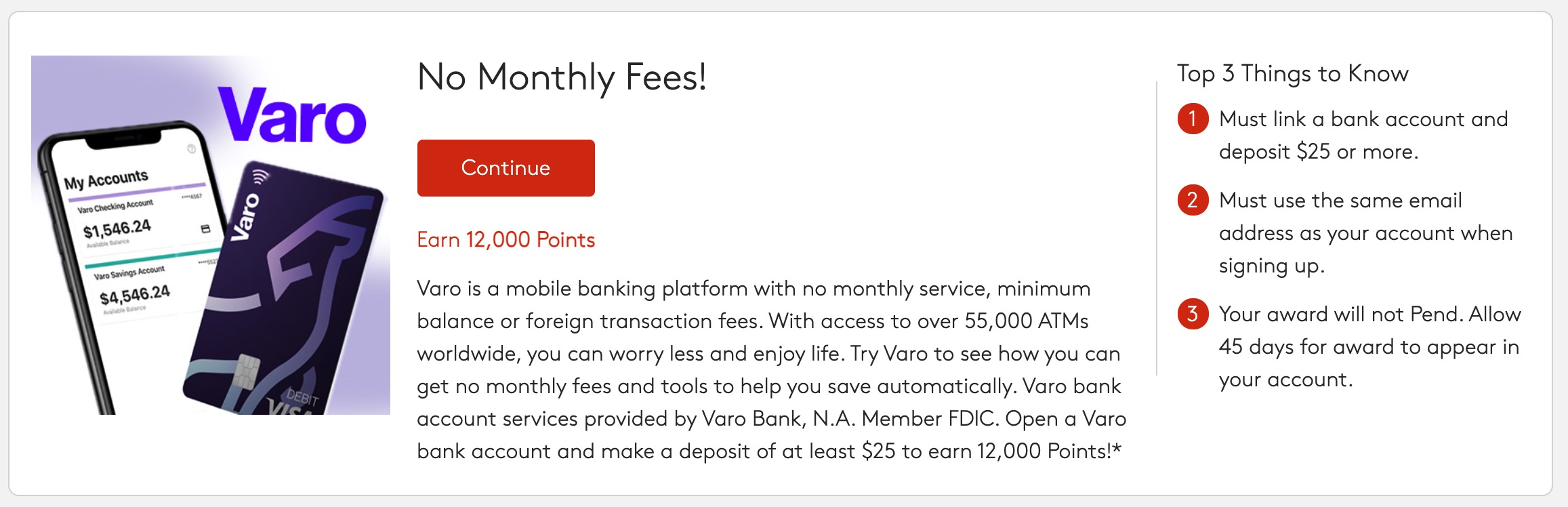 Varo 数字银行介绍【开户奖励 6，无 DD 要求，06/12 更新：史高回归】