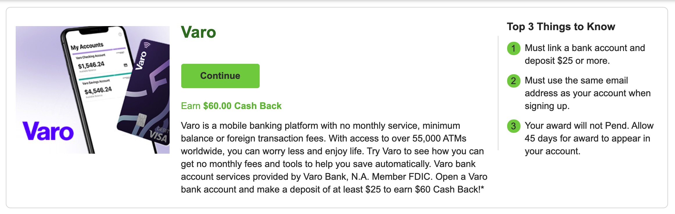Varo 数字银行介绍【开户奖励 6，无 DD 要求，06/12 更新：史高回归】