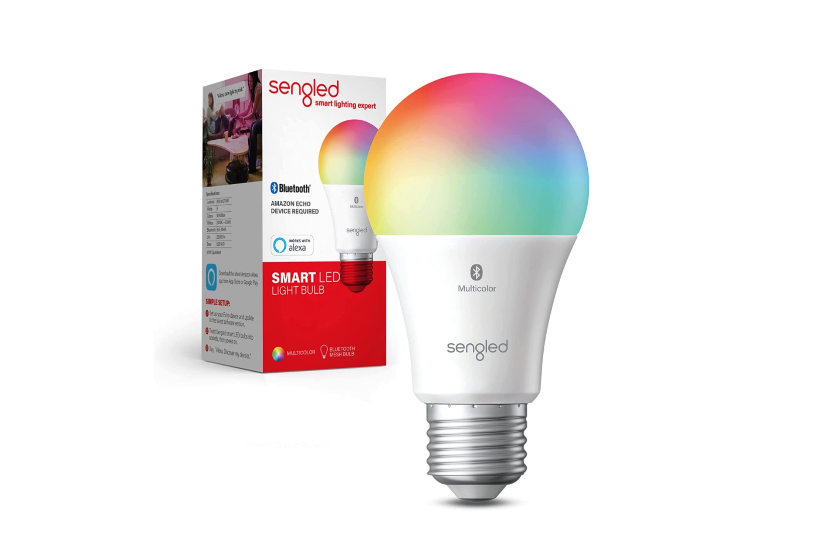 Amazon 部分用户可以免费获得 Sengled 智能彩色灯泡