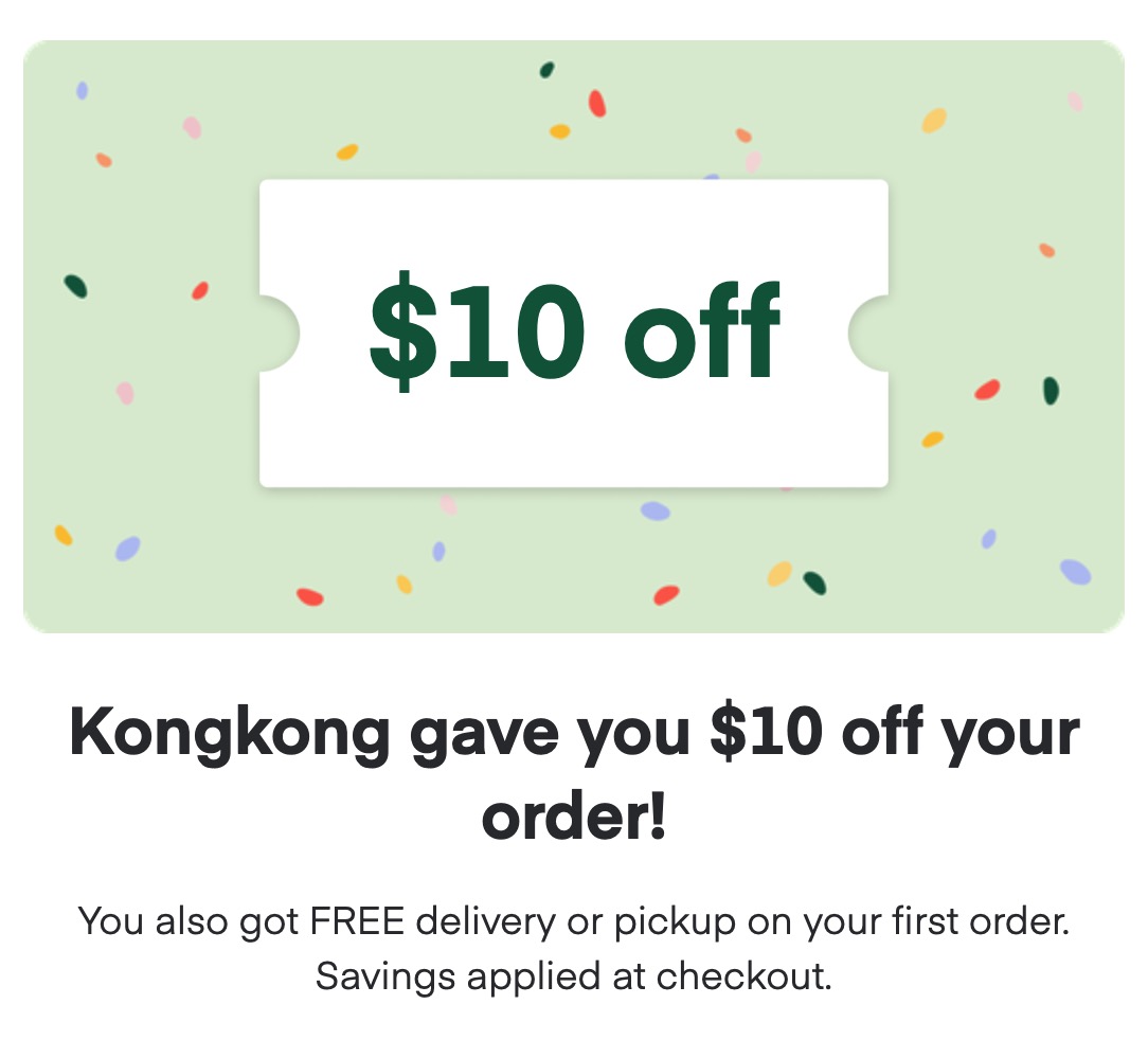 Instacart 新用户使用 Apple Pay 付款可以满 减