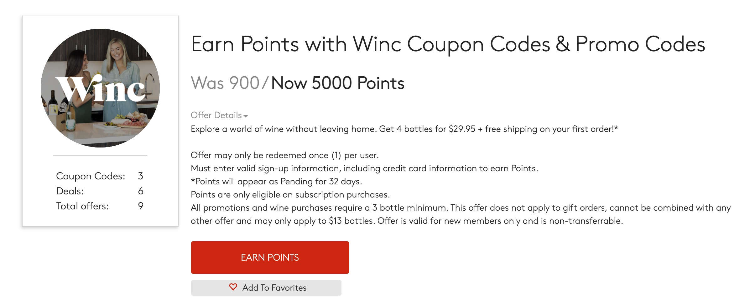 Swagbucks/MyPoints + Winc 免费 4 瓶葡萄酒，可倒赚 