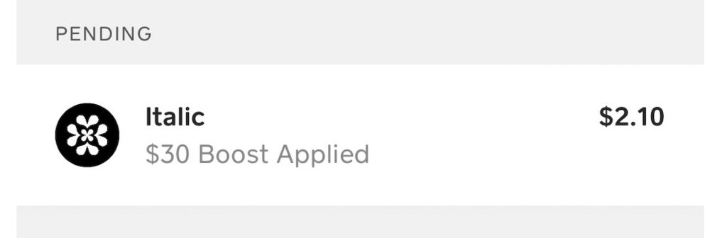 Cash App Boost 汇总【10/23 更新:快!Italic 消费满 减 ,每小时可用一次】