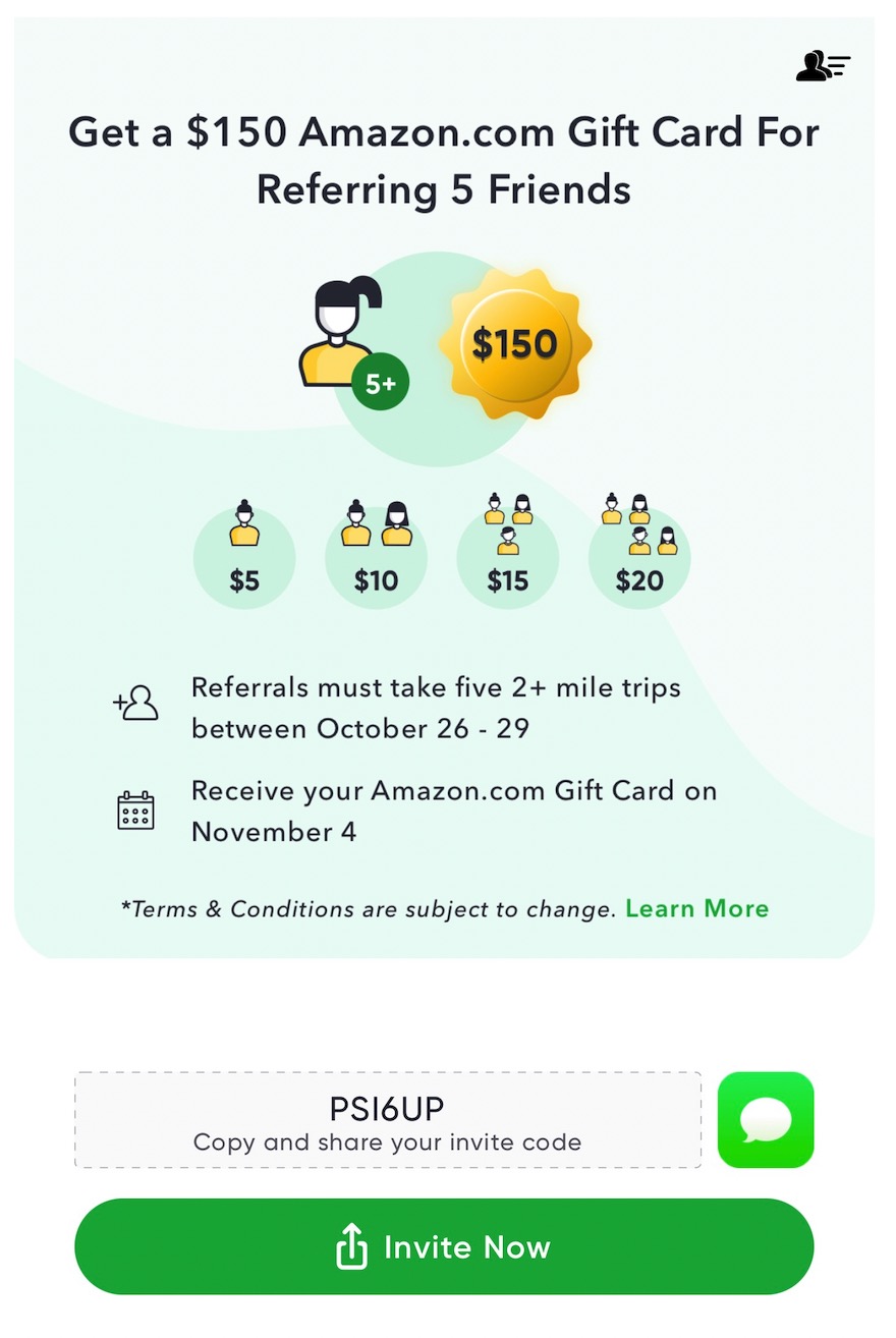 日常交通出行赚积分：Miles App 介绍【04/29 更新：史高，邀请 5 位好友得 0 Amazon 礼卡 + 150k miles】