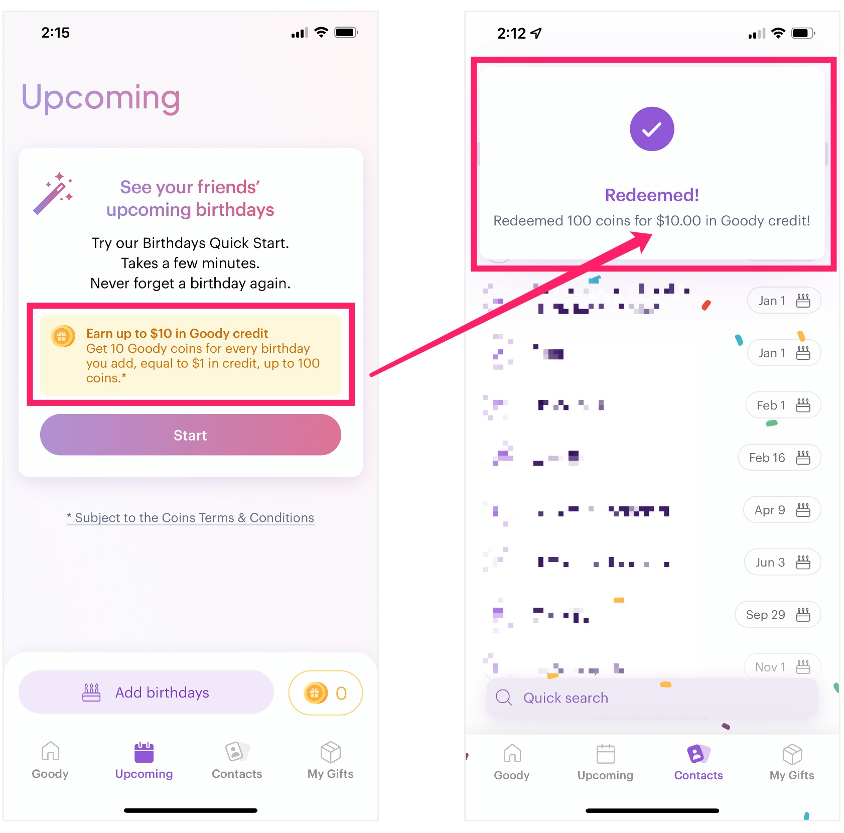 Goody 介绍：送小礼品的 App，新用户  注册奖励，添加生日再送 【02/07 更新：14 号之前所有礼物全部免邮费！】