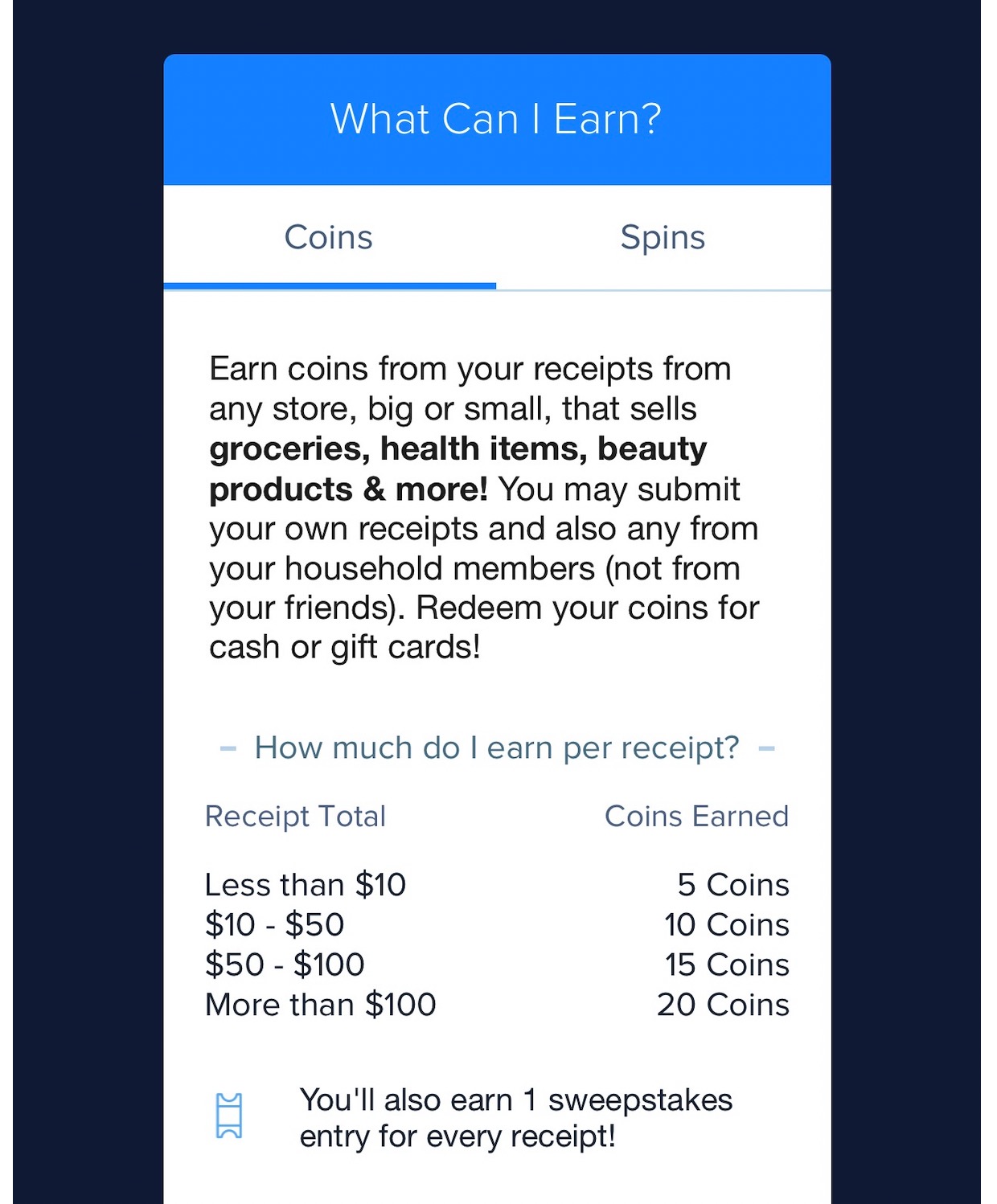 Receipt Hog 介绍：任意购物小票都可以换钱【注册奖励 5 次抽奖机会】