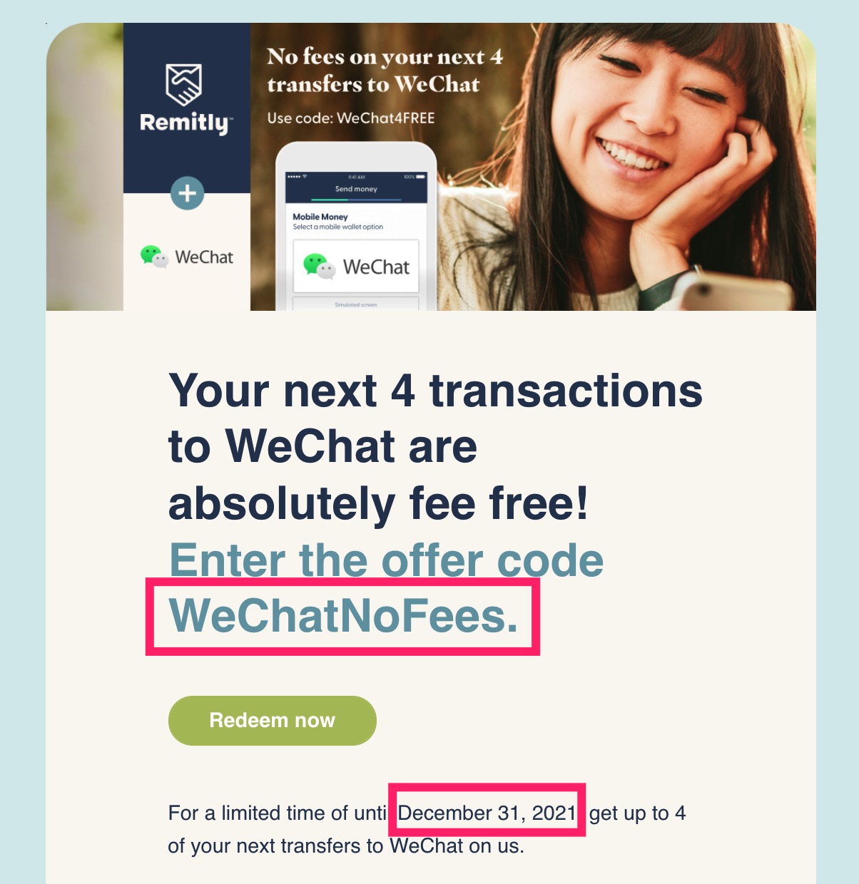 Remitly - 美元汇款到中国,支付宝微信实时到账【01/19 更新:新用户立减 + 零交易费】