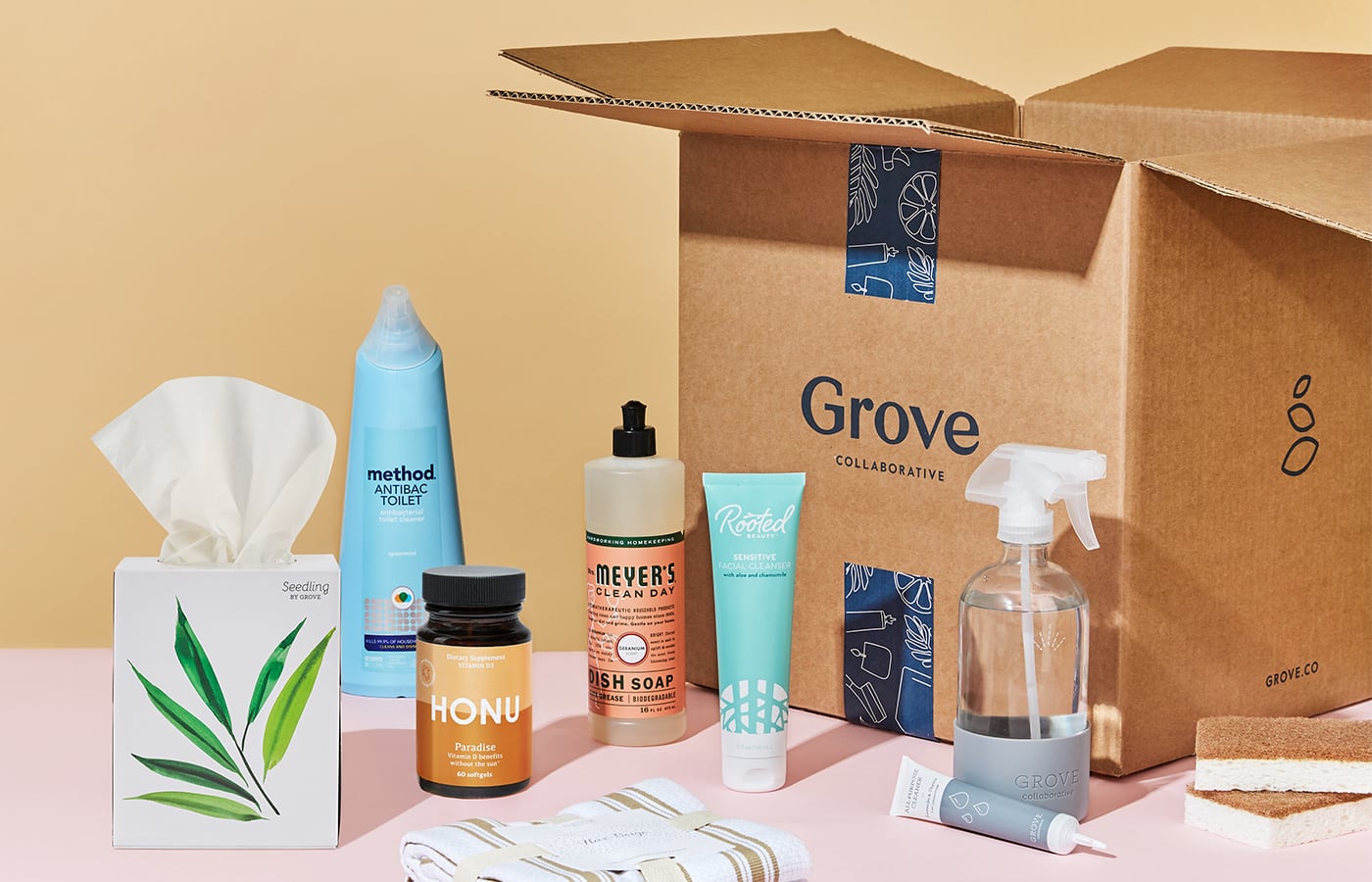 Grove 赠送新用户最高 $55 礼品，包括梅耶太太清洁套装等【附首单推荐买法】