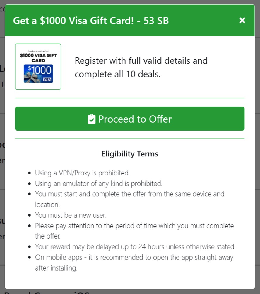 RewardZone USA 完成 10 个任务奖励 00 Visa 礼卡攻略