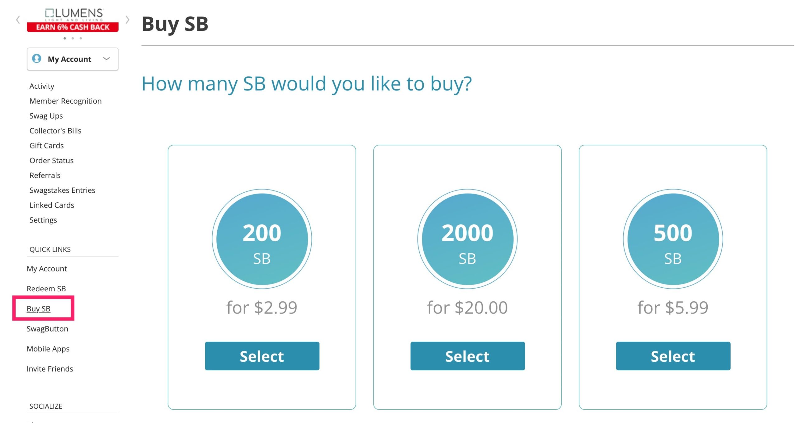 Swagbucks 可以用信用卡买积分了【3/20 更新：花  买 400】
