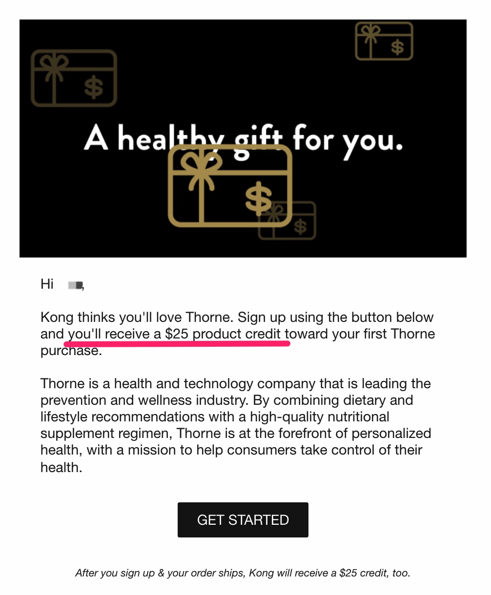 Thorne 新用户免费领取  保健品