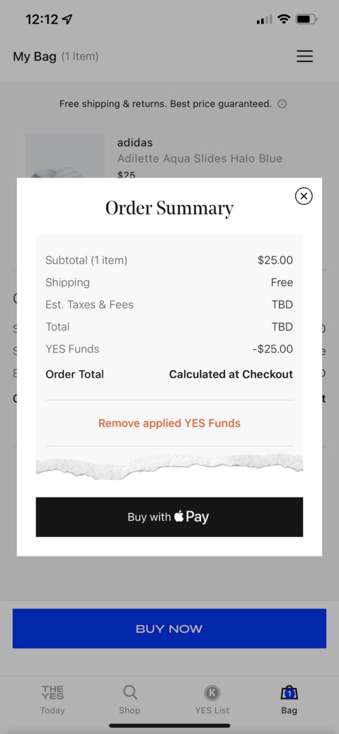 The YES app 女装购物应用注册赠送 