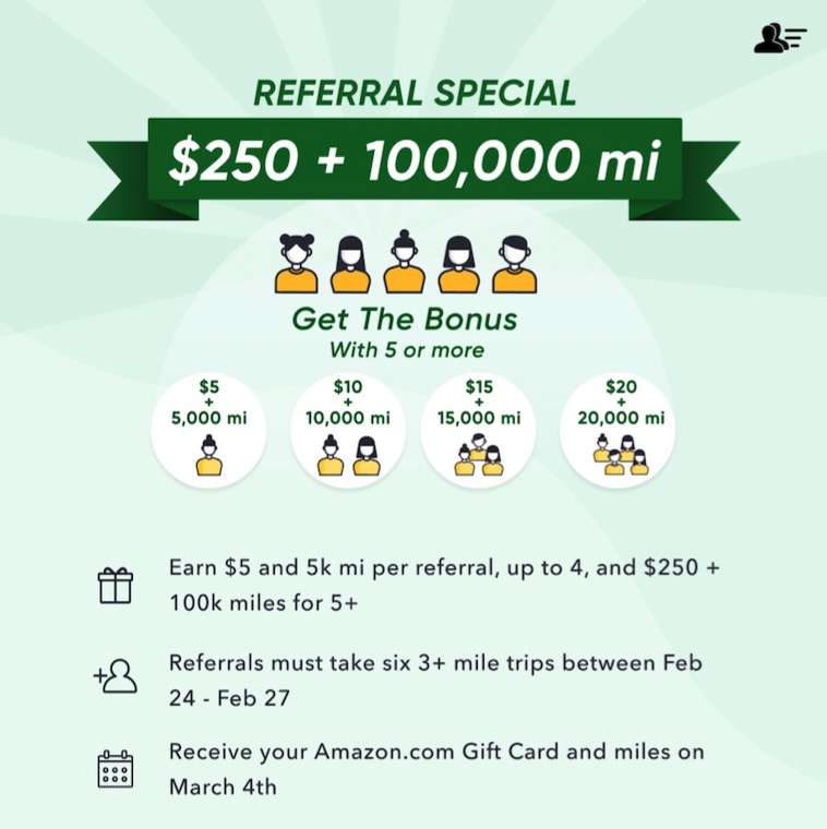 日常交通出行赚积分：Miles App 介绍【04/29 更新：史高，邀请 5 位好友得 0 Amazon 礼卡 + 150k miles】