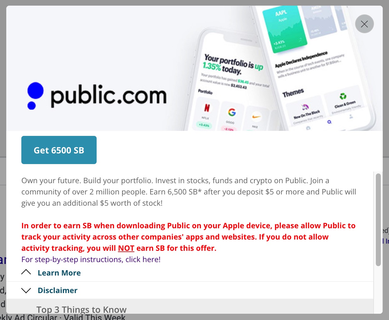 股票交易应用 Public 注册奖励 【02/23 更新:注册奖励增加至 】