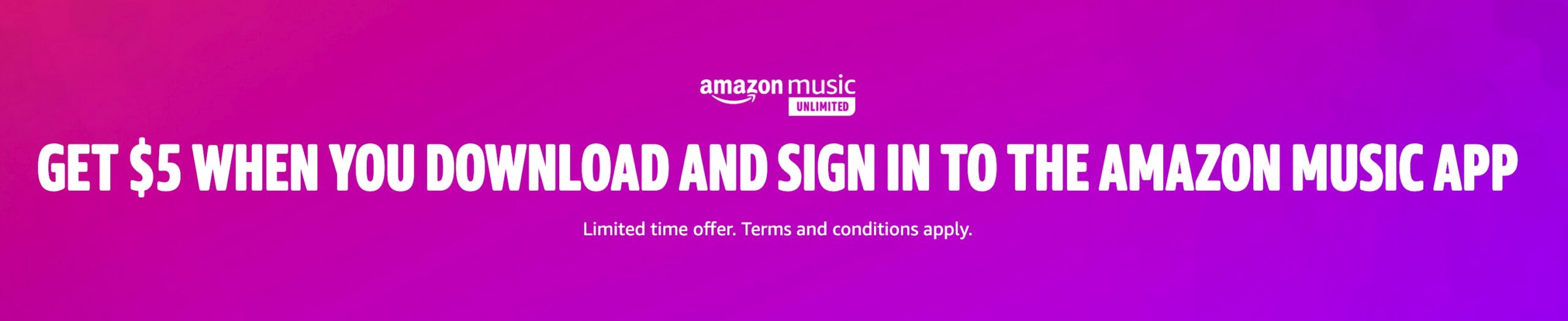 下载 Amazon Music App 获得  credit【还有免费三个月 Amazon Music Unlimited 服务】