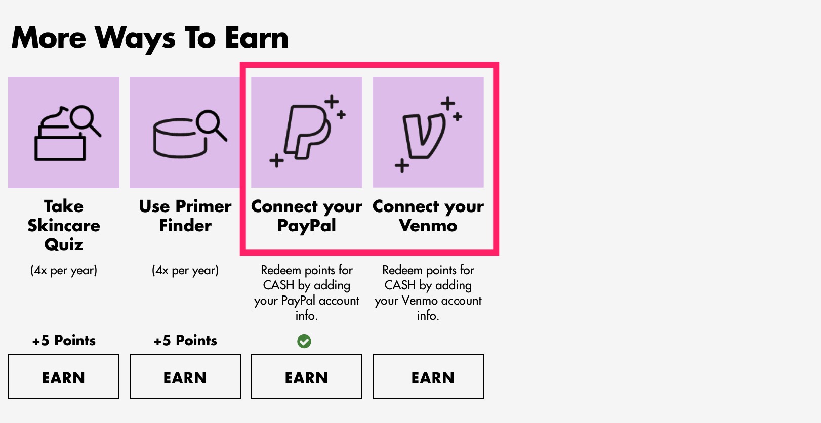 e.l.f 邀请好友得 ，可小号