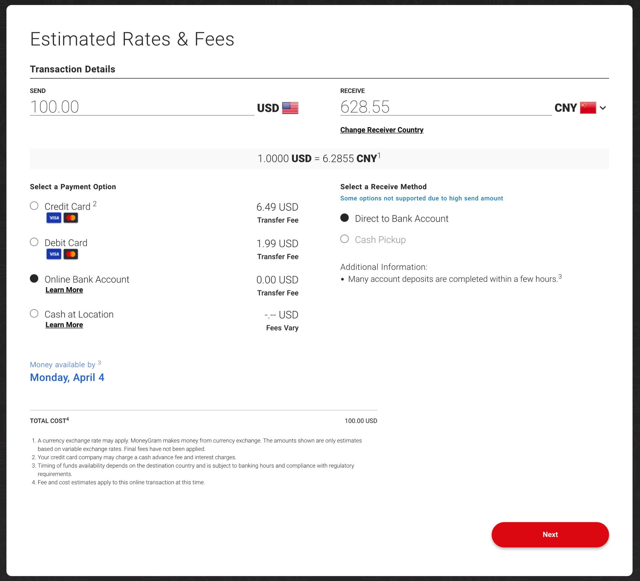 国际汇款神器 MoneyGram 介绍【1/9 更新：TopCashback 奖励 .4 + 首次免手续费】