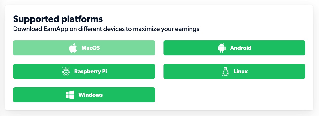 EarnApp 简介:利用闲置网络赚钱,多种设备可用,可提现 PayPal,附付款证明【07/14 更新:Mac 用户奖金翻倍!】