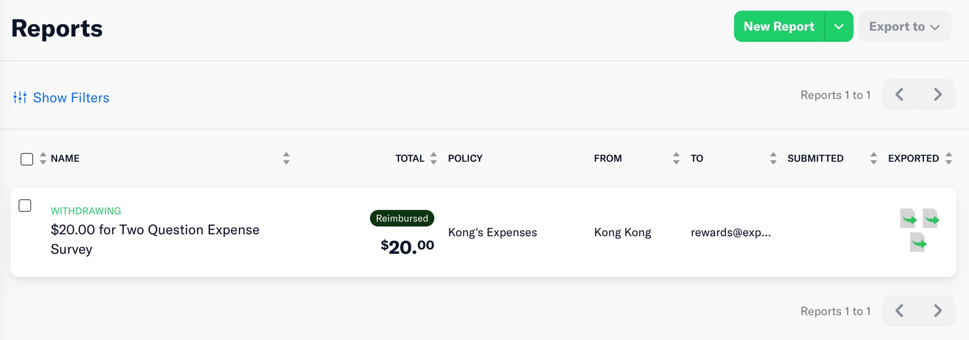 Expensify 送 ,回答两个问题即可,1 分钟可搞定【已收到钱】