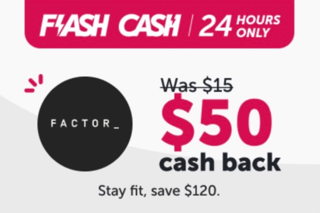 ibotta Flash Cash：送餐服务 Factor 返现 $50，可倒赚 $20 + 六餐饭【限 4/12 一天】
