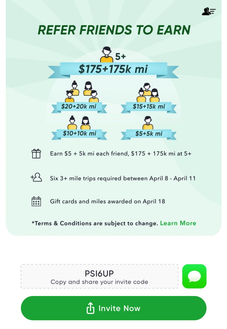 日常交通出行赚积分：Miles App 介绍【04/29 更新：史高，邀请 5 位好友得 0 Amazon 礼卡 + 150k miles】
