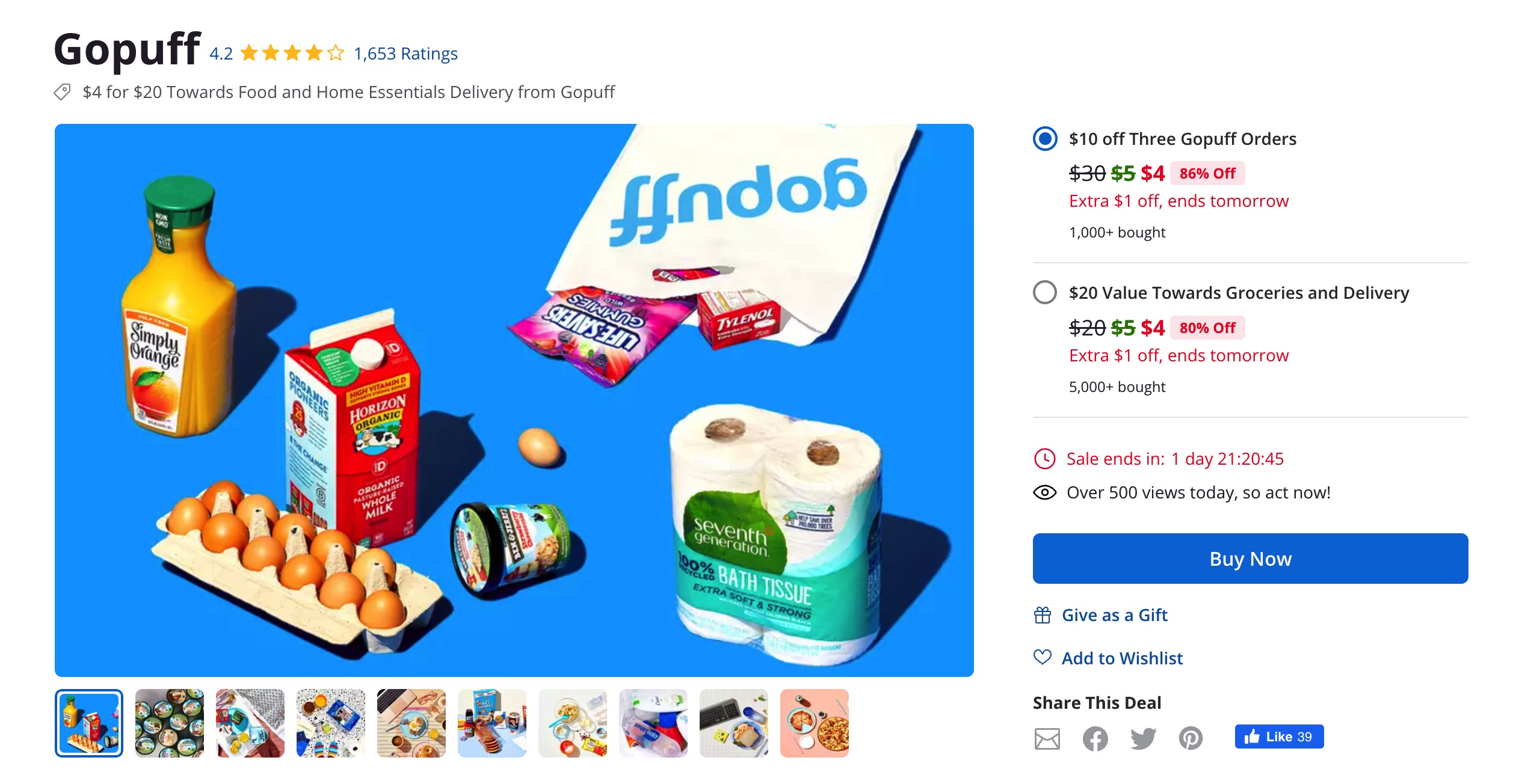 零售日用品配送服务 GoPuff 介绍 + 免费  商品【1/12更新：限时Amex Offer优惠】