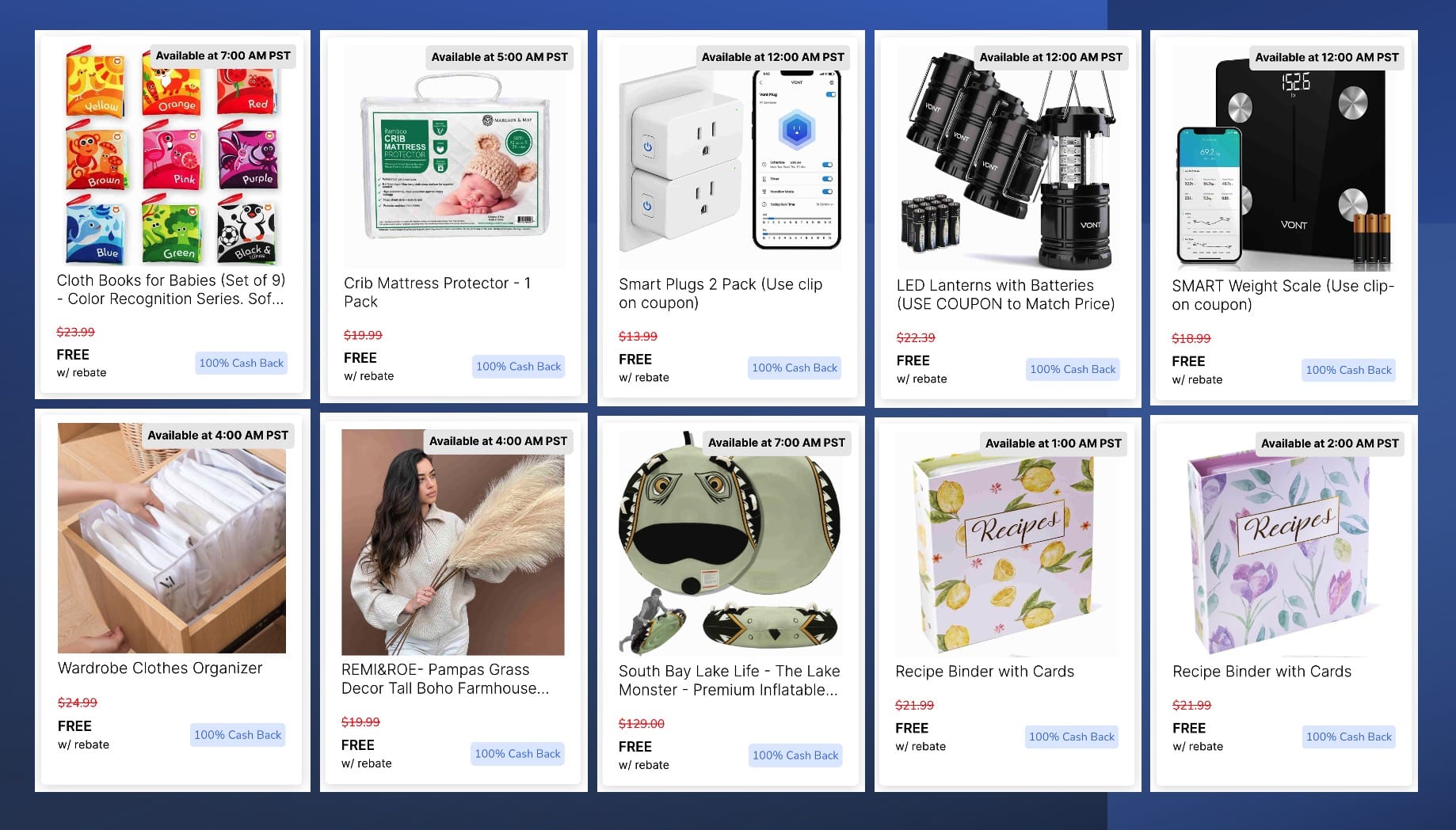 Rebaid 介绍：超多免费产品 100% 返现，无需留评，支持 Amazon、Walmart 等【1/13 更新：两个免费插排不错】