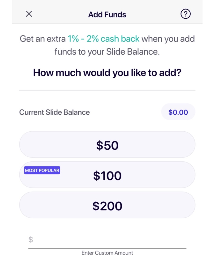 Slide App 介绍：礼卡支付应用，所有礼卡高达 5% 返现【注册奖励 ，12/08：Uber 和 Uber Eats 10% 返现】