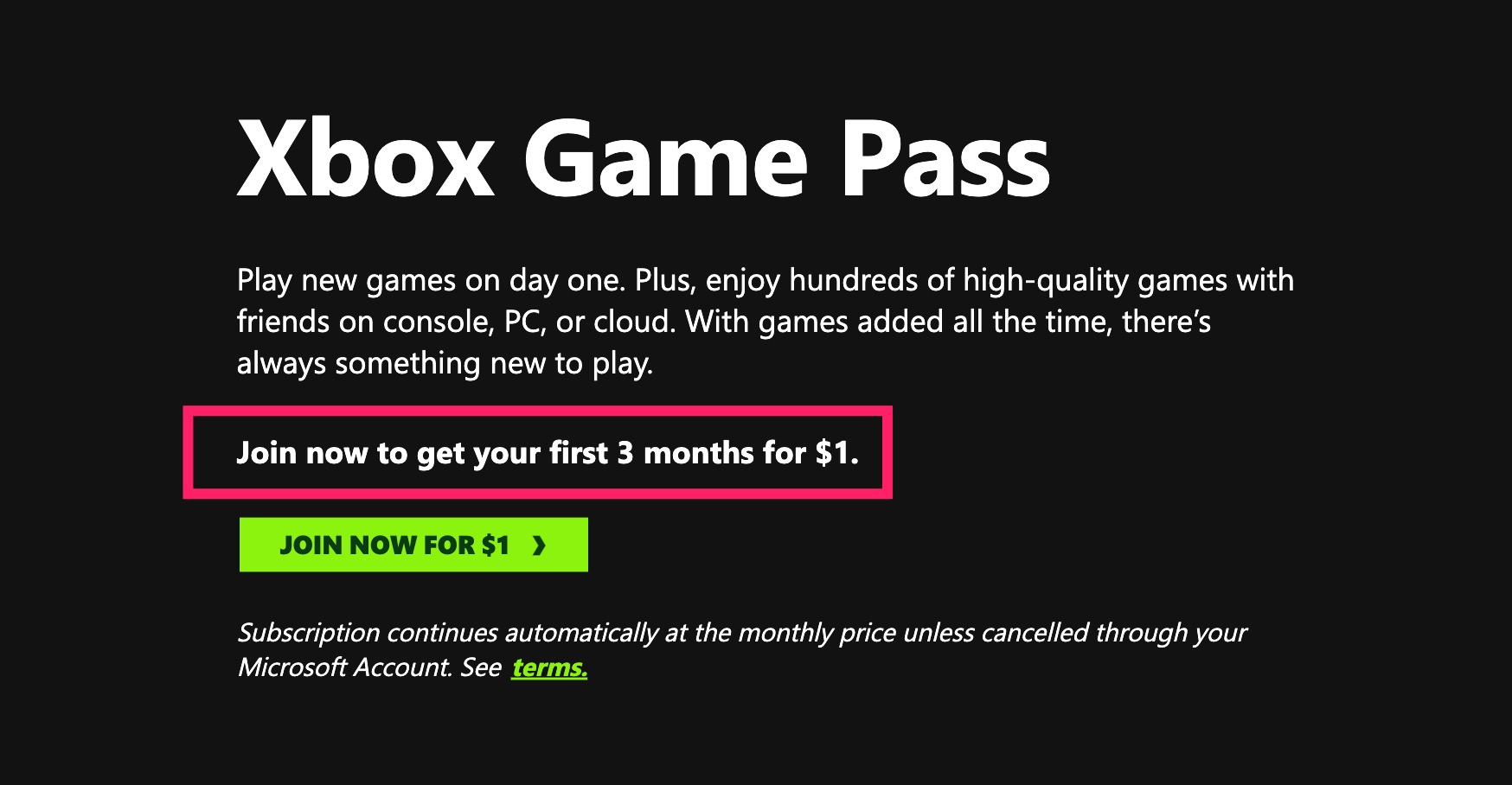 2 个月 Xbox Game Pass Ultimate 仅需 .99，超值