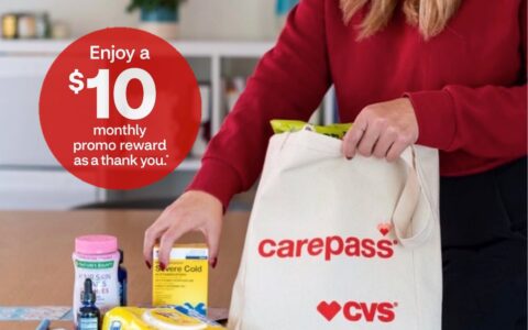 免费赠送一个月 CVS CarePass + $10 Rewards 奖励【每个月还可倒赚 $5】