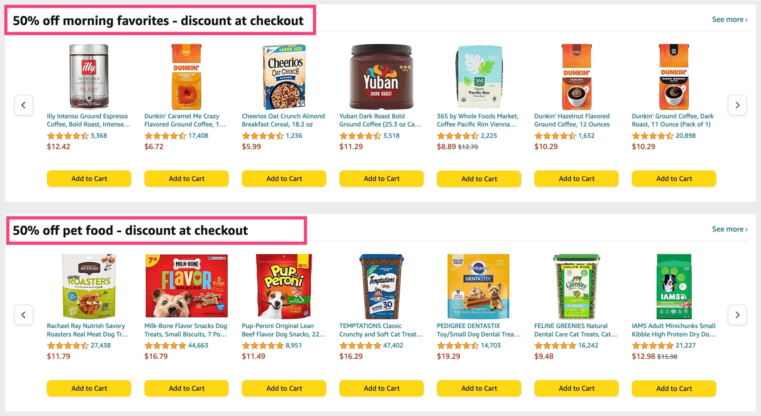 大羊毛!Amazon Fresh 大量商品全部 50% off