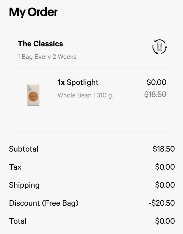 Trade Coffee 免费送 1 包咖啡/咖啡豆【1/17 更新：活动变为买两袋免费一袋】
