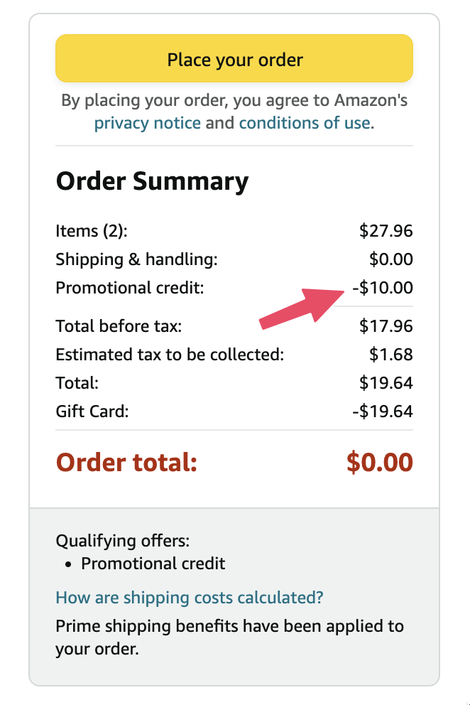 Amazon 设置 Discover 为默认支付方式得  Credit【11/8 更新：又有了，12/31 过期】