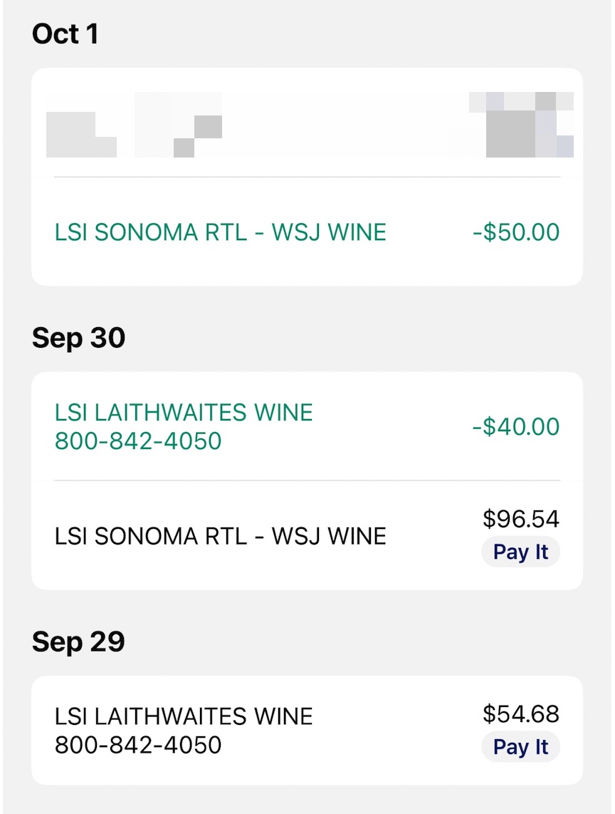 免费 22 瓶红酒!Laithwaites 和 WSJ Wine + Amex Offer + 返现网,还可以倒赚【10/03:已收到 Amex Credit】
