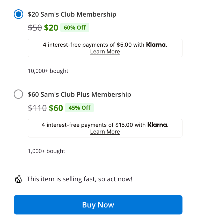 快来 Groupon 撸免费的 Sam's Club 会员啦！
