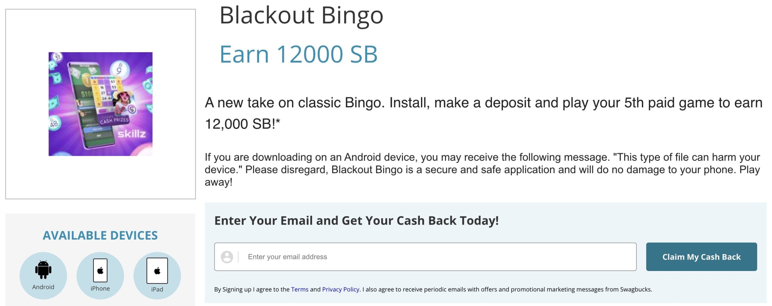 豪华倒赚：花  玩 Blackout Bingo 倒赚 5，多平台都做可倒赚上百刀【12/08 更新：返现提高到 0】