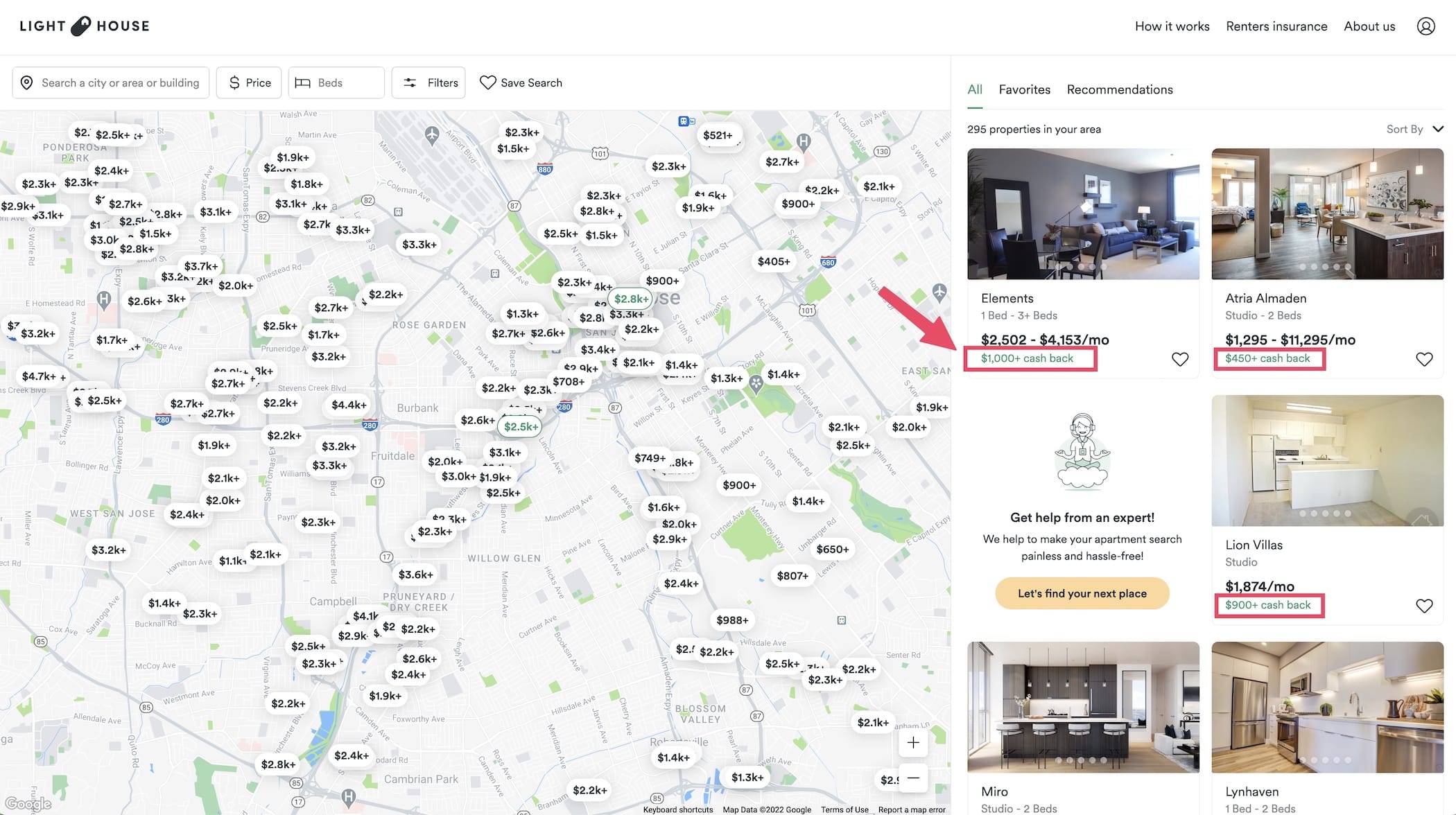 租房也有大羊毛!通过 Lighthouse 搜索公寓房源拿高达 00 返现