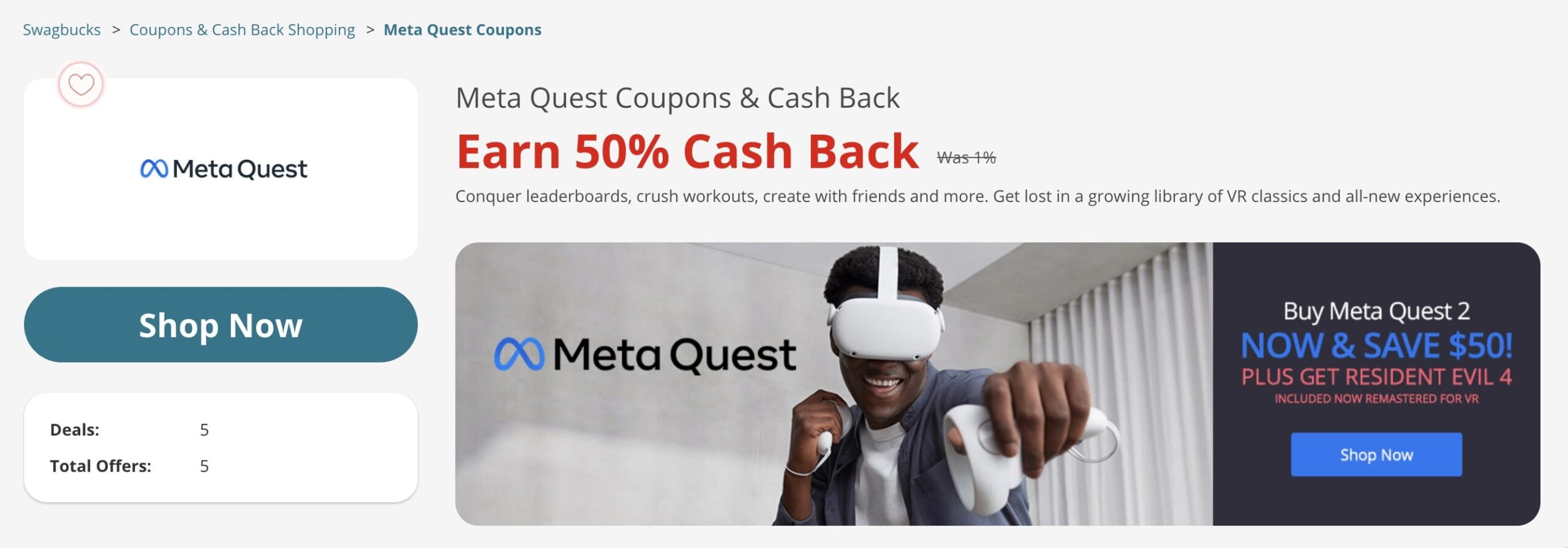快！Meta Quest VR 头显 50% 返现，直接半价【更新：很多群友已经 Track 上了】
