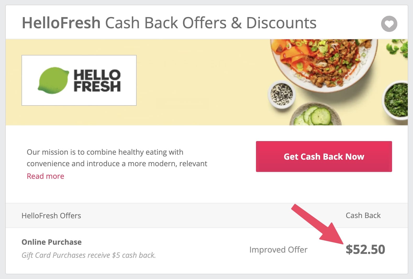 TopCashback 倒赚：注册 Hello Fresh 获得免费食物 + 倒赚 .5
