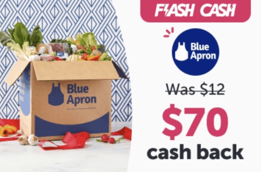 ibotta Flash Cash：Blue Apron 返现 $70，叠加 Fetch 再赚 $20，可倒赚 $60【更新：又有了，限 7/21 一天】