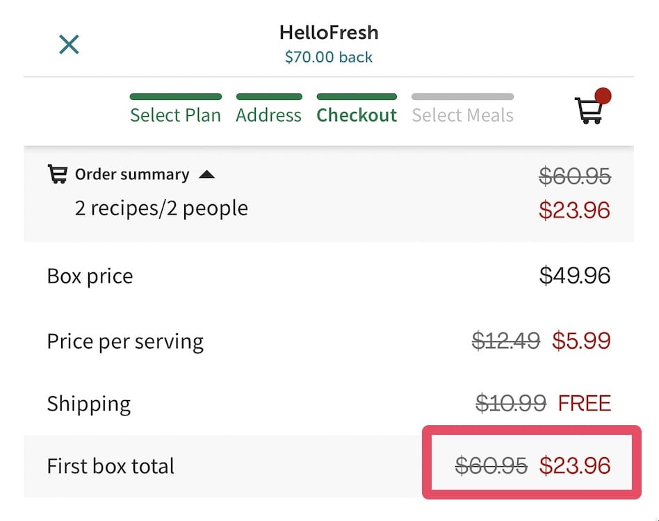 ibotta Flash Cash:Hello Fresh 返现 ,可倒赚 + 几餐饭【5/8:又有了】