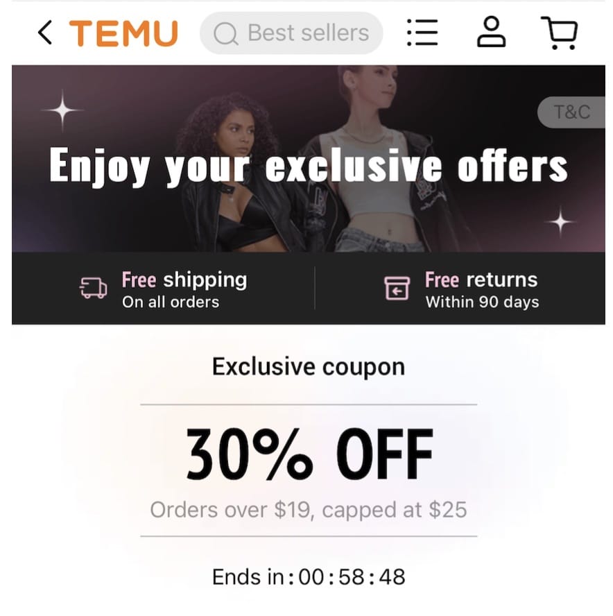 Temu：拼多多进军美国，便宜实惠，电商新选择【11/26 更新：0 Coupon，免费礼品】
