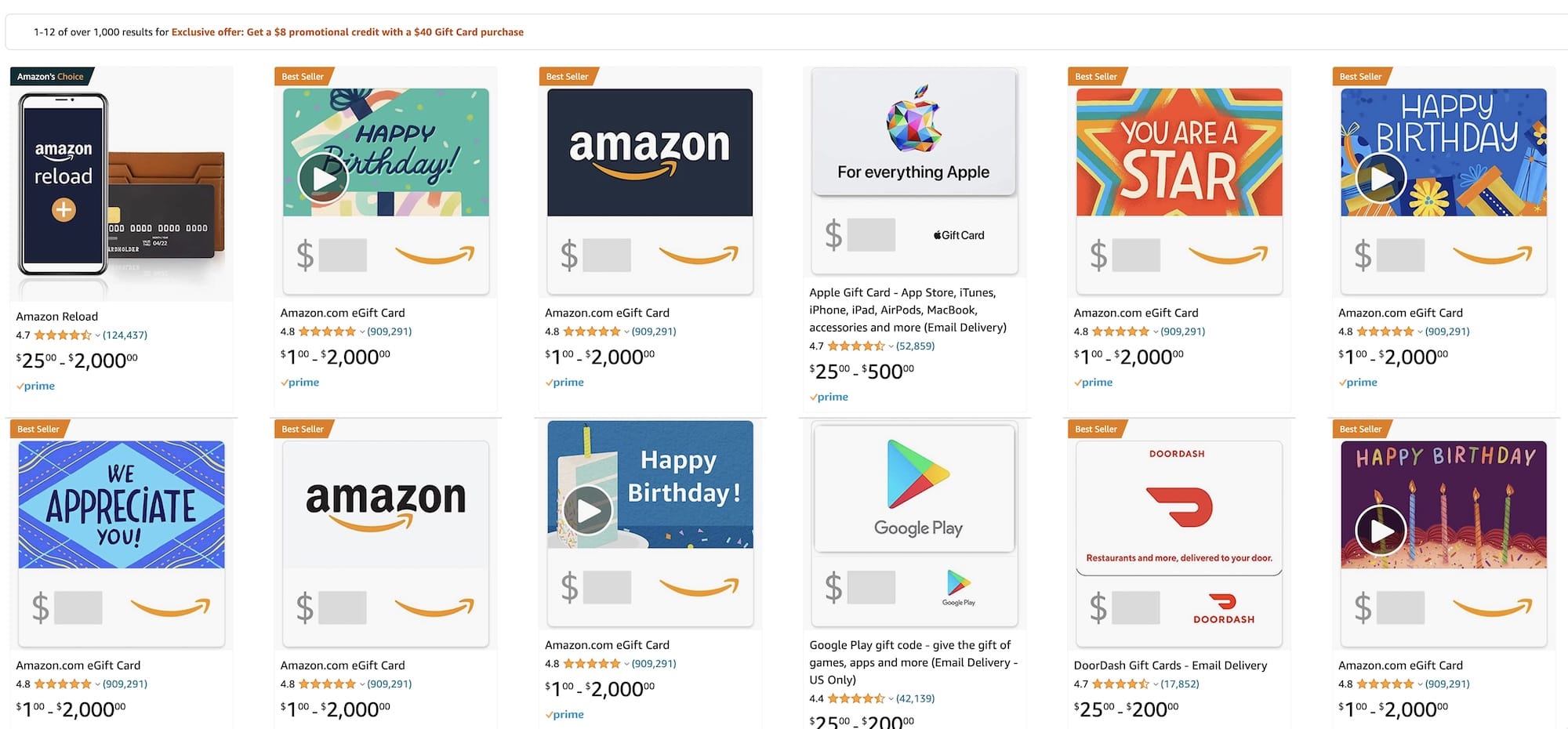 Amazon 买 Gift Card 送 ,仅限首次购买 GC 的用户【02/24 更新:又有了】