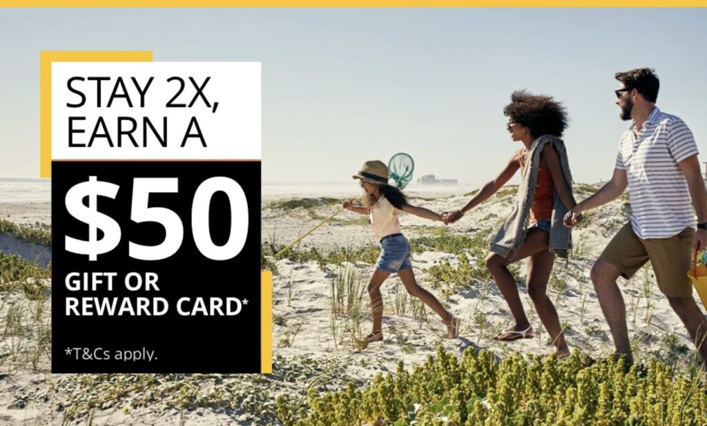 Choice Hotels 优惠：住宿 2 次拿 $50 礼卡