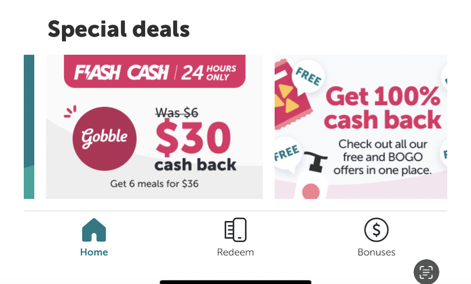 ibotta Flash Cash：Gobble 返现 ，免费获取 4 顿饭【又有了，限 10/9 一天】