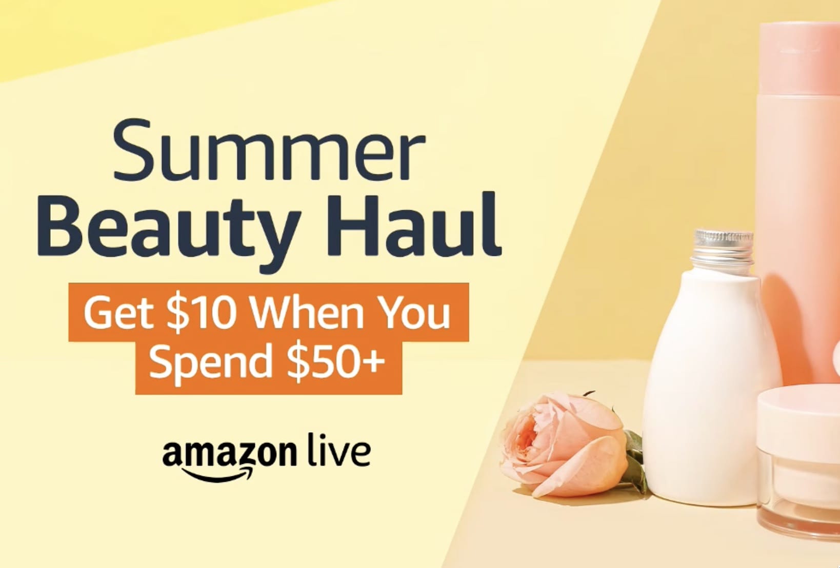 Amazon 夏日美妆活动：美妆个护产品满 $50 返 $10 credit【仅两天，05/26 截止】