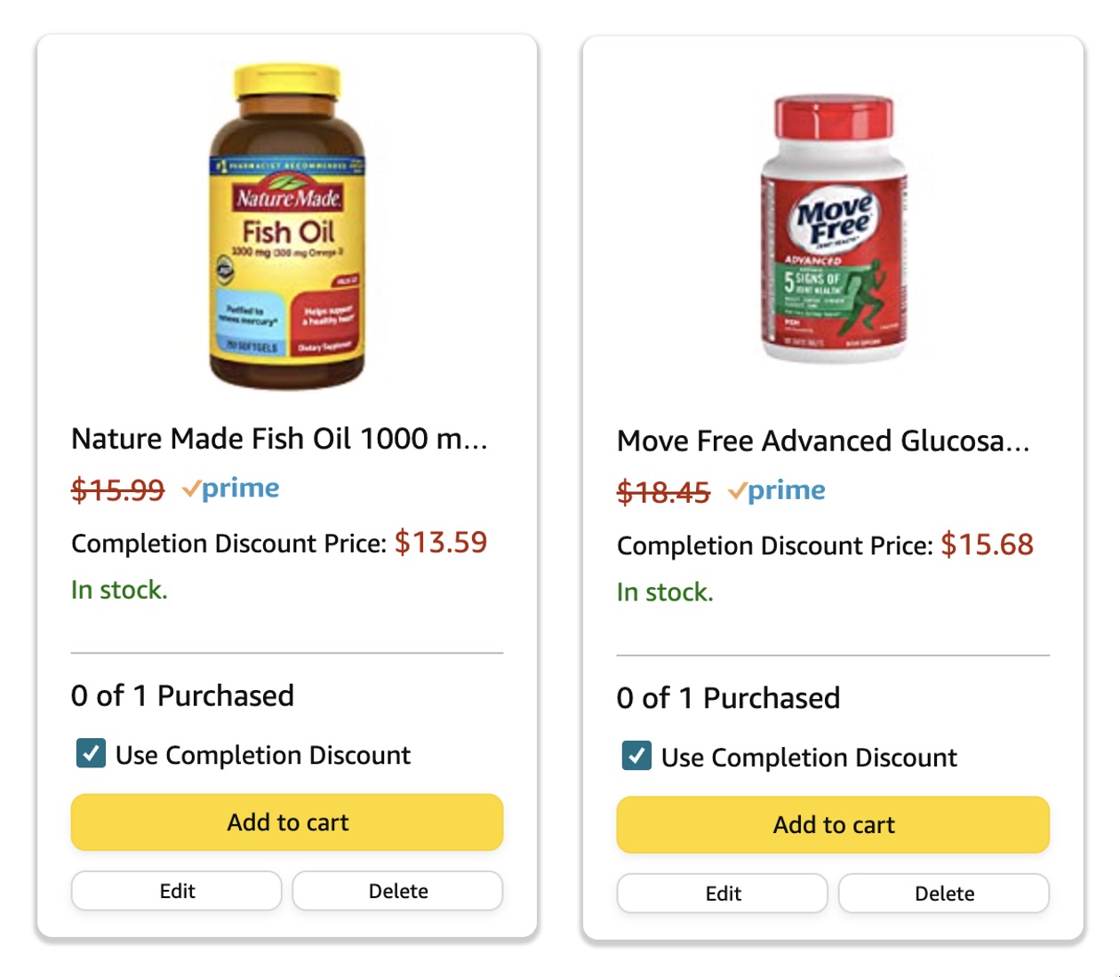 Amazon 惊天省钱小技巧：使用 Completion Discount 实现大部分商品 15% off，你肯定不知道！【5/27：几个更新】