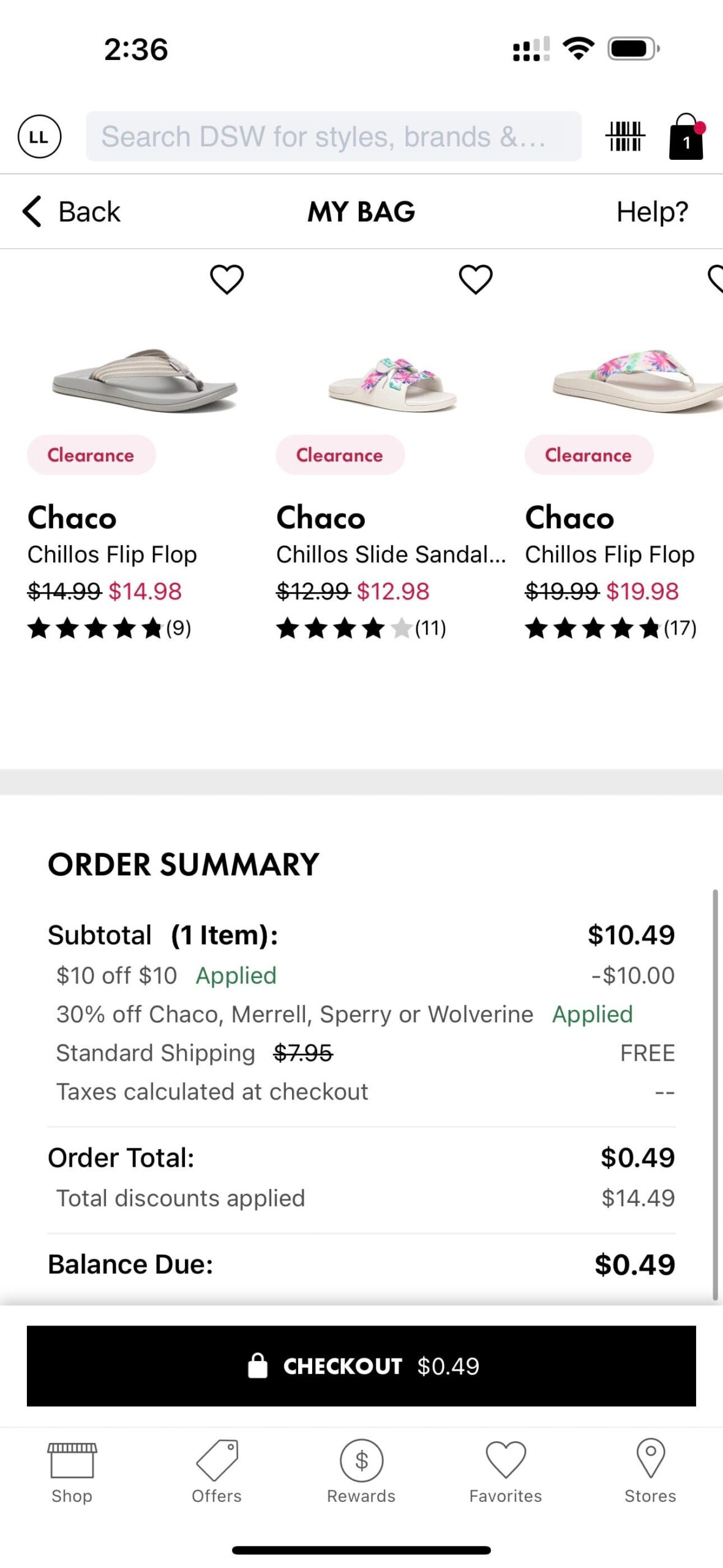 DSW 满 减 + 免邮,快【05/02:又有了!】