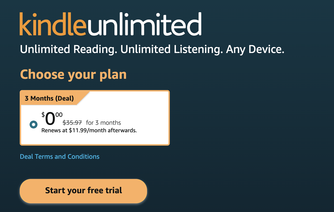 Amazon Kindle Unlimited 免费 3 个月,无限阅读 Kindle 电子书,可随时取消【6/20 更新:又有了】