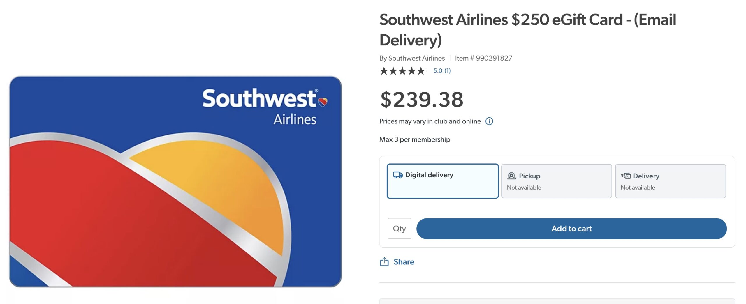Southwest (西南航空) 订机票 40% off,可叠加礼卡优惠实现折上折【SF 到 LA 不到 】
