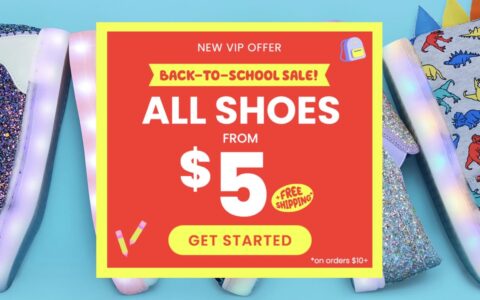 Fabkids 返校季特惠：精美童鞋只要 $5 一双 + 免邮